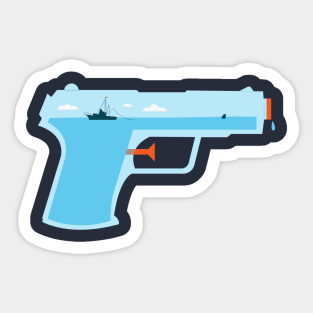 Water Gun Sticker